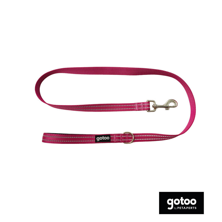 Gotoo Correa de nylon reflectante rosa para perros, , large Imagen numero 2