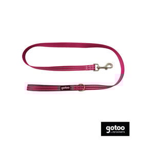 Gotoo Correa de nylon reflectante rosa para perros
