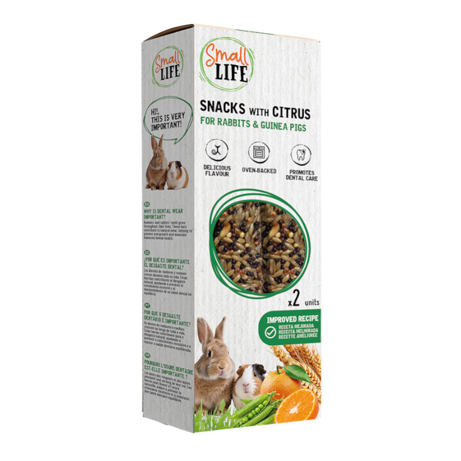 2 barritas Small Life Barritas Snack con C&iacute;tricos para conejos y cobayas, , large Imagen numero 1