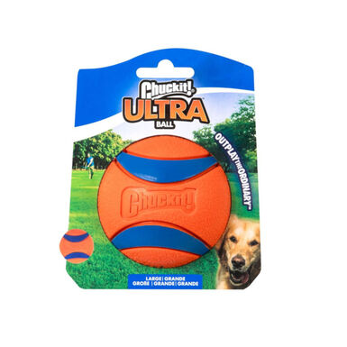 Chuck It! Ultra Squeaker Pelota con Sonido y Rebote para perros