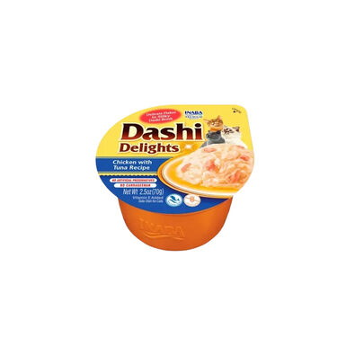 Dashi Delights Snack Cremoso Pollo y Atún tarrina para gatos