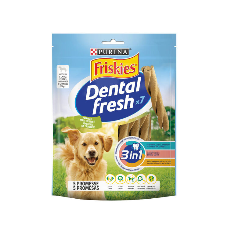Friskies Medium &amp; Large Snacks Dentales para perros thumbnail