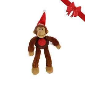 Wonder Christmas Hero Mono de peluche para perros,  Wonder Christmas Hero Mono de peluche para perros