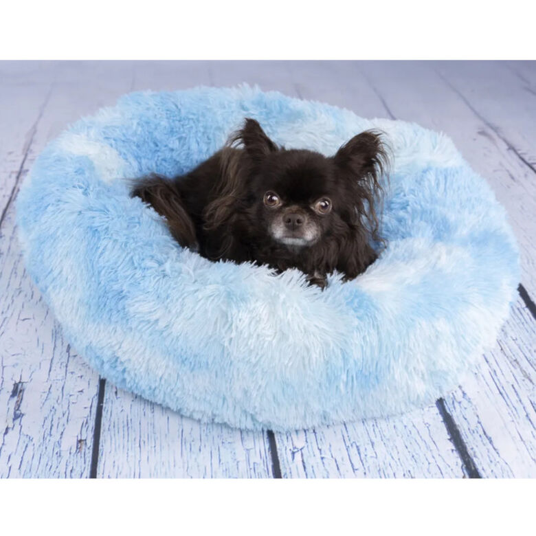 Flamingo Demi Redondo Azul cama para perros y gatos thumbnail