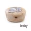Leeby Cama Donut Premium Desenfundable de Terciopelo Blanco para gatos, , large indicador imagen numero 2