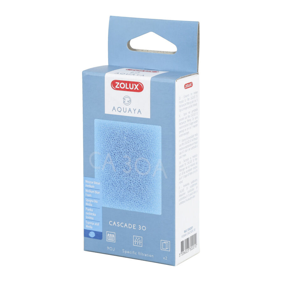 Zolux Aquaya Cascada 30 Foam Recambio de filtro para acuarios