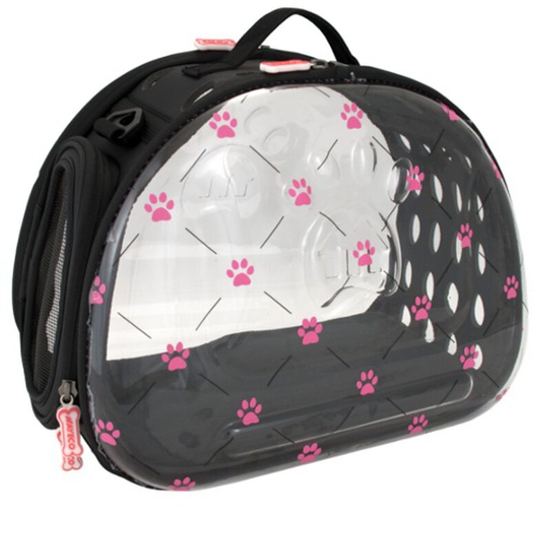 Nayeco Pink Paws bolsa transparente plegable image number null