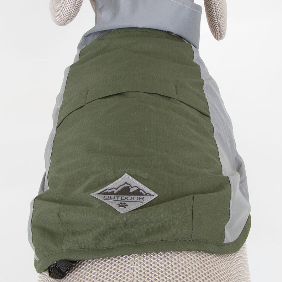 Outech Dakar Impermeable verde para perros thumbnail
