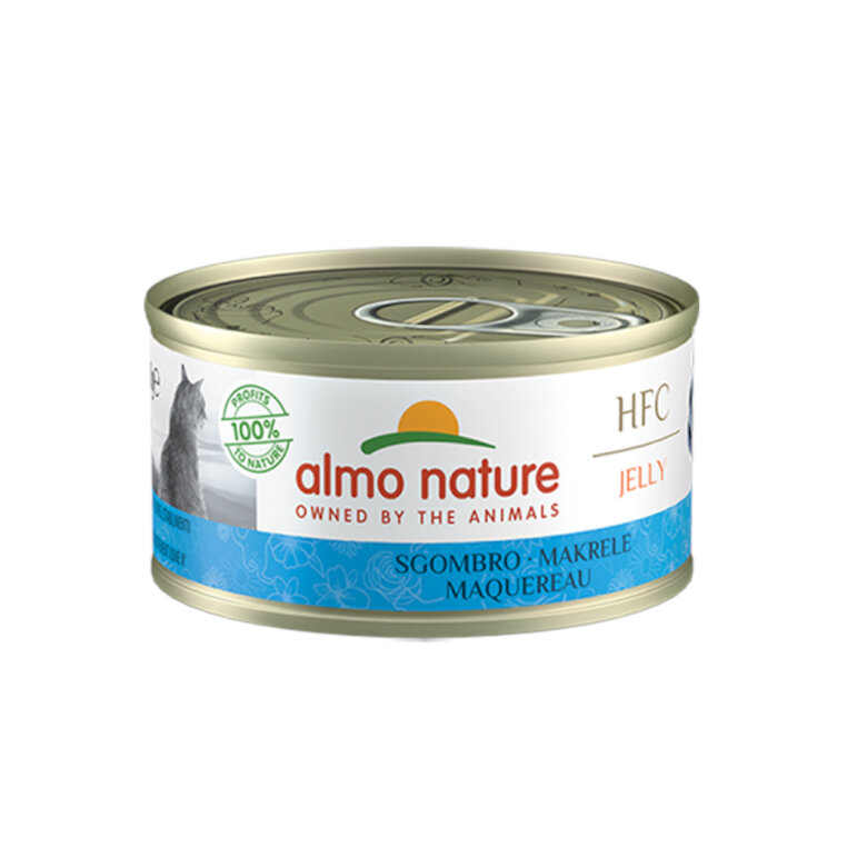 Almo Nature HFC caballa lata en gelatina para gatos , , large image number null