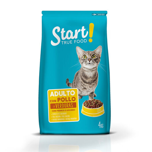 Start Adulto Pollo y Verduras pienso para gatos, , large image number null