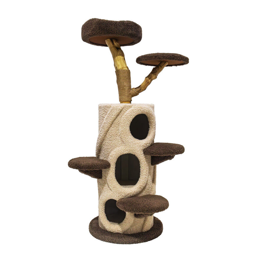 Freedog Rascador Zenpear Limb Beige y Marrón para gatos