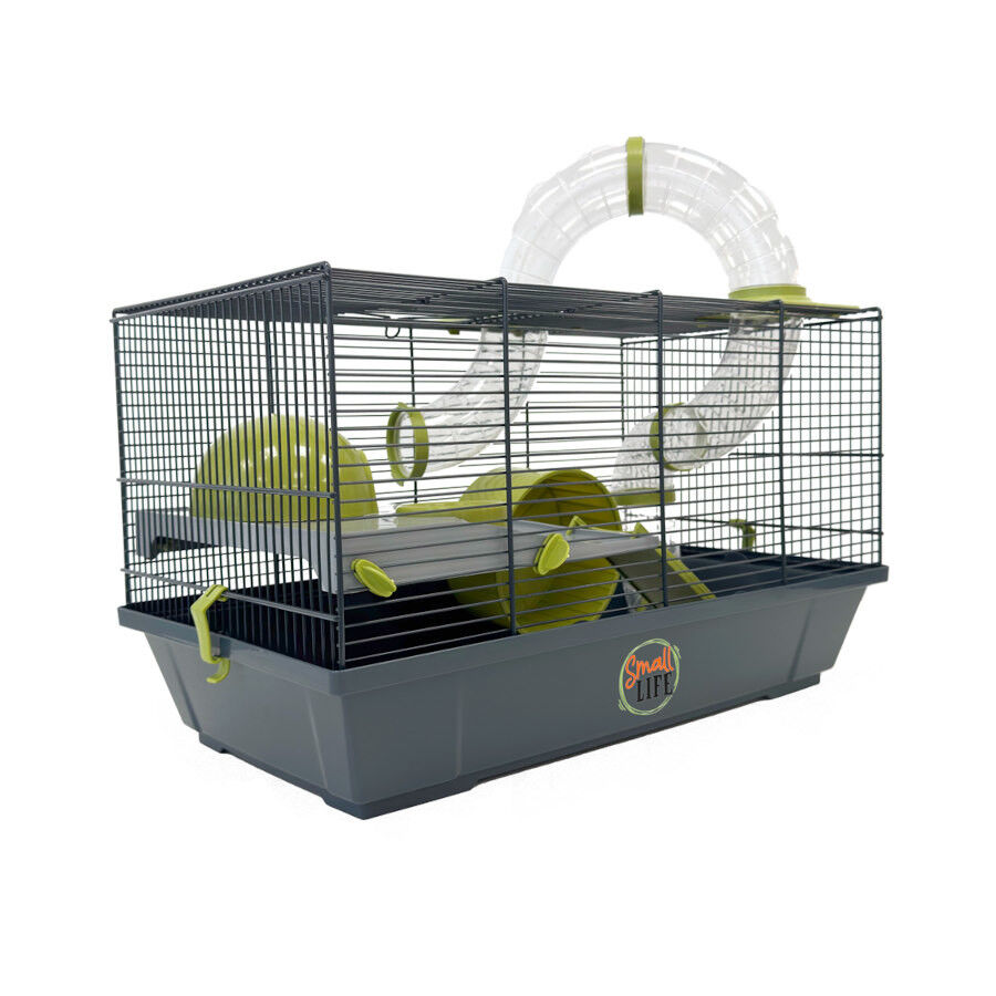 Small Life Jaula con Tubo Verde para h&aacute;msteres, , large Imagen numero 1
