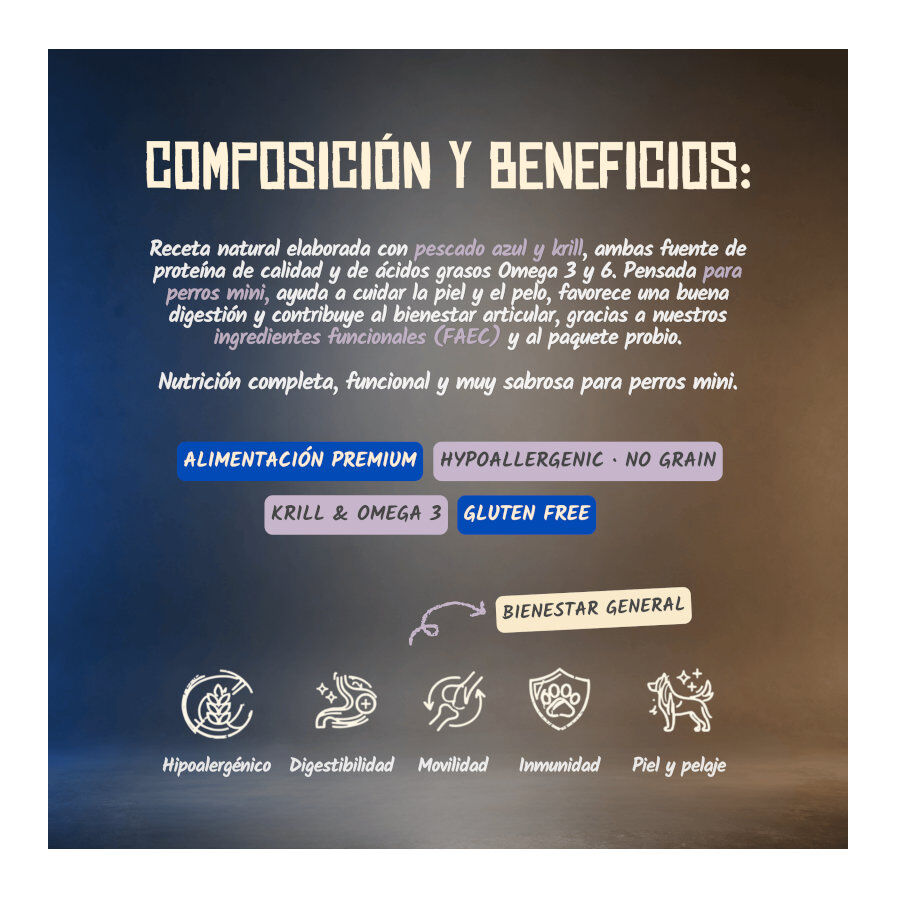 2 Kg Lenda Grain Free Pescado y Krill pienso para perros de razas mini, , large Imagen numero 8