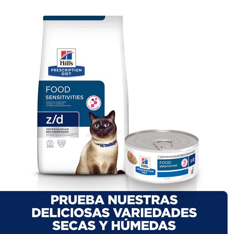 156 g Hill's Prescription Diet Food Sensitives lata z/d para gatos,  Imagen numero 6 156 g Hill's Prescription Diet Food Sensitives lata z/d para gatos, , large Imagen numero 6
