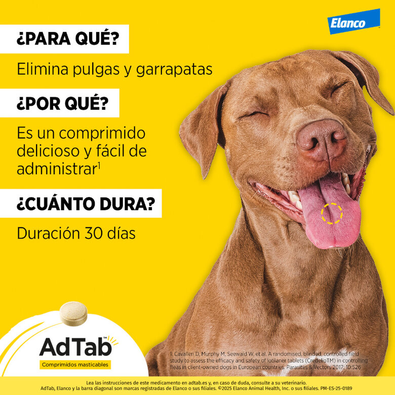 AdTab Comprimidos Masticables Antiparasitarios para perros,  Imagen numero 2 AdTab Comprimidos Masticables Antiparasitarios para perros, , large Imagen numero 2
