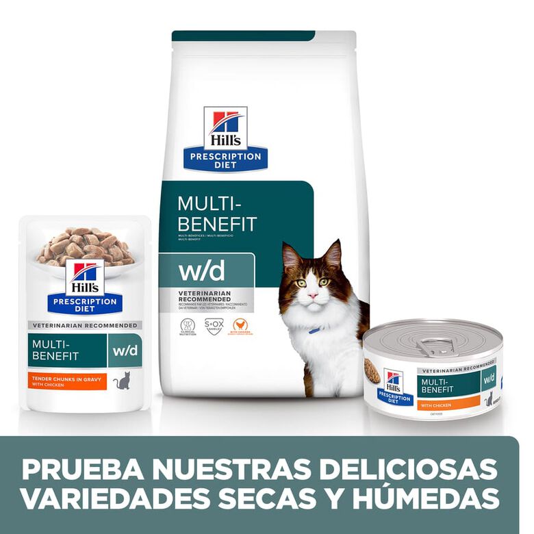 Hill&#039;s Prescription Diet Multi-Benefit Pollo pienso para gatos thumbnail