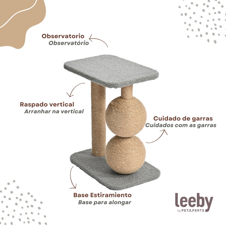 Leeby Jolly rascador de yute para gatos thumbnail