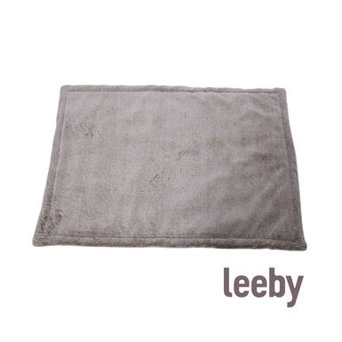 Leeby manta suave marrón para perros