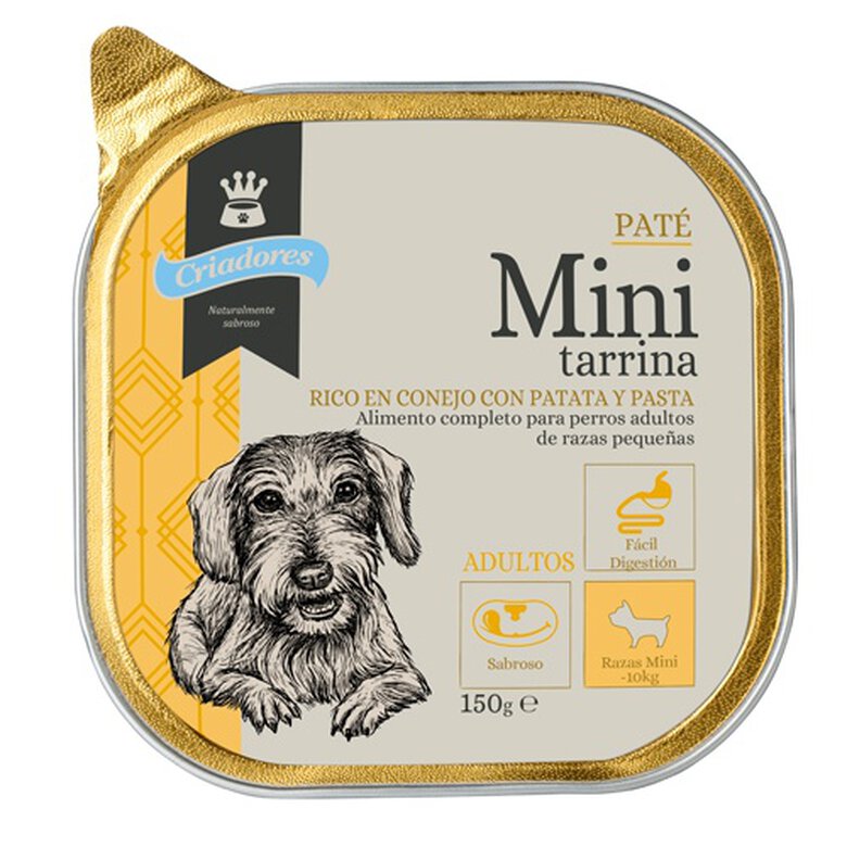 150 g Criadores Adulto Mini Conejo tarrina para perros,  Imagen numero 1 150 g Criadores Adulto Mini Conejo tarrina para perros, , large Imagen numero 1