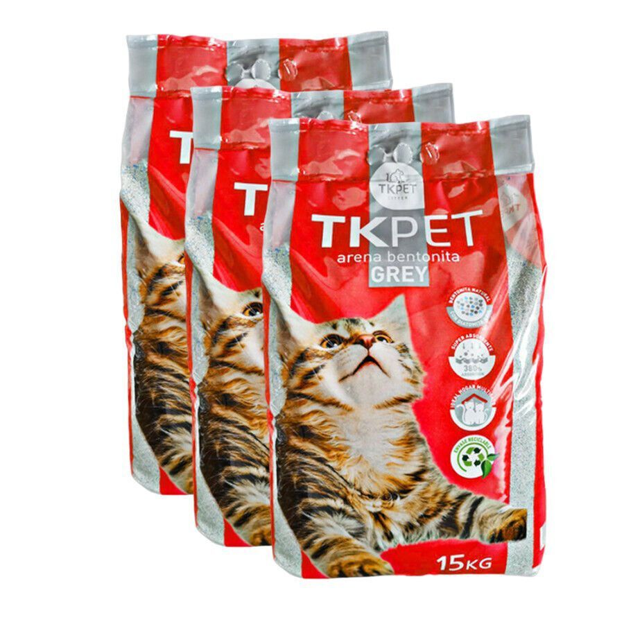 TK-Pet Arena Aglomerante Grey de Bentonita para gatos