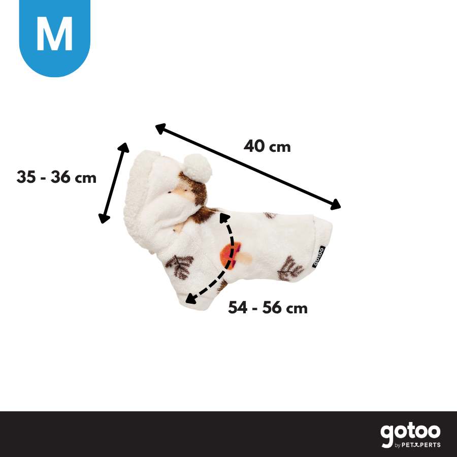 Gotoo Sudadera Forro Polar Estampado Erizo para perros, , large Imagen numero 4