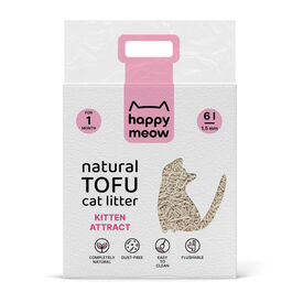 Happy Meow Kitten Attract Arena de Tofu para gatos