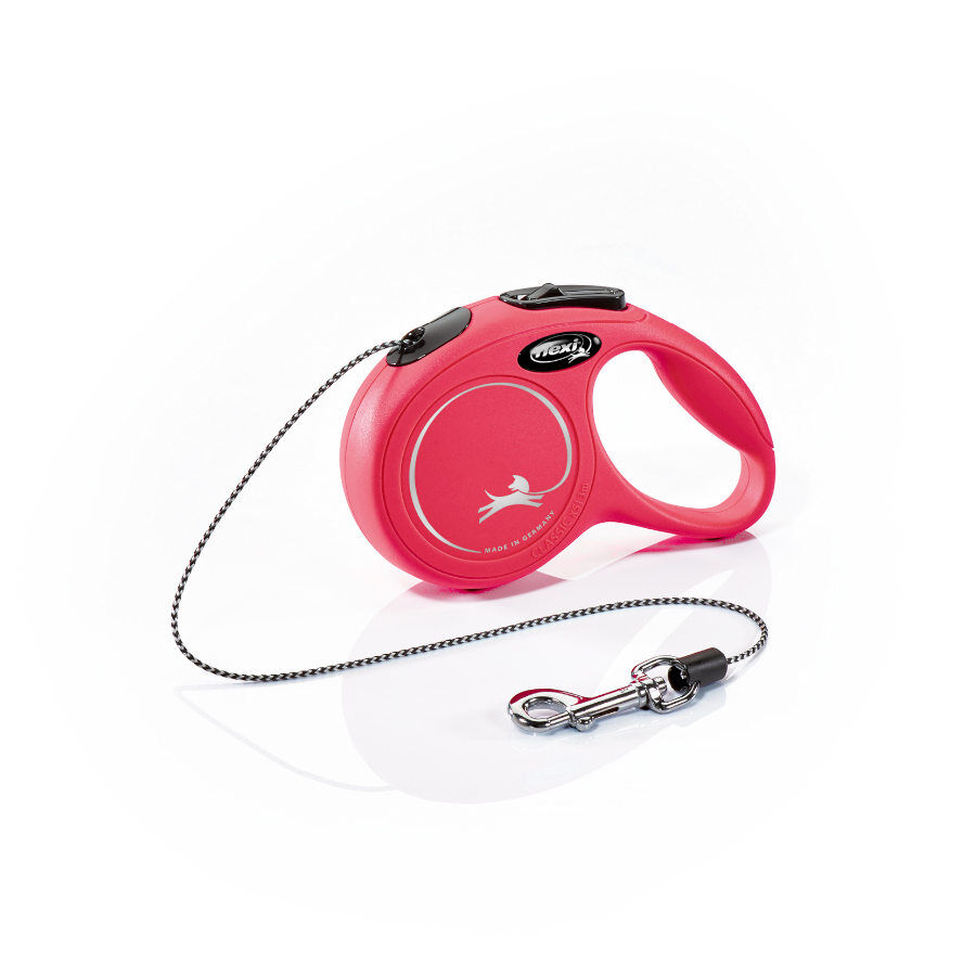 Flexi New Classic Correa de Cord&oacute;n Extensible Roja para perros, , large Imagen numero 1