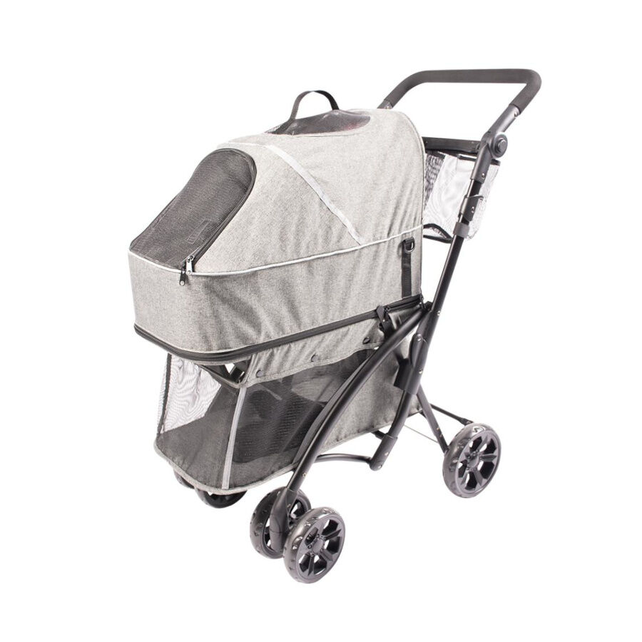 Duvoplus Carrito de Paseo Deluxe para perros y gatos