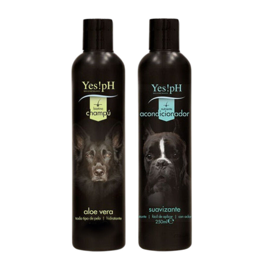 Pack Yes! pH Champú 1L Aloe Vera + 250 ml acondicionador para perros