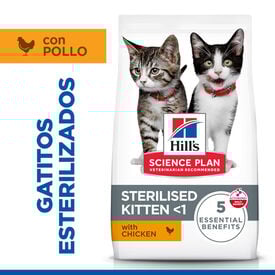 Hill's Science Plan Sterilised Kitten Pollo pienso para gatos