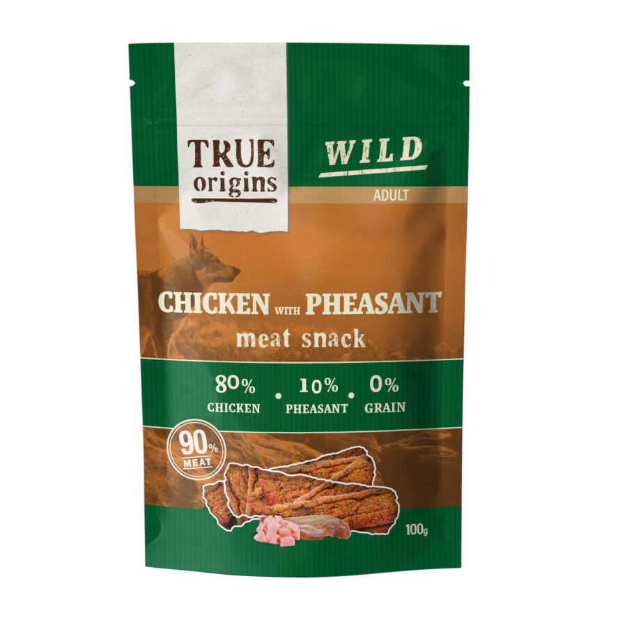 100 g True Origins Tiras Wild Adult Pollo y Fais&aacute;n para perros, , large Imagen numero 1