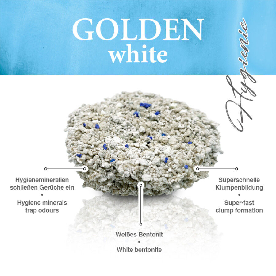 14 kg Golden White Arena Aglomerante Lavanda para gatos, , large Imagen numero 6