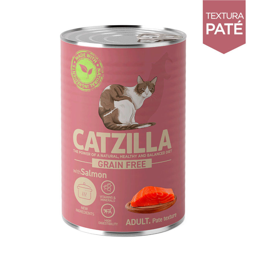 Catzilla Adult Grain Free Salmón en Paté lata para gatos