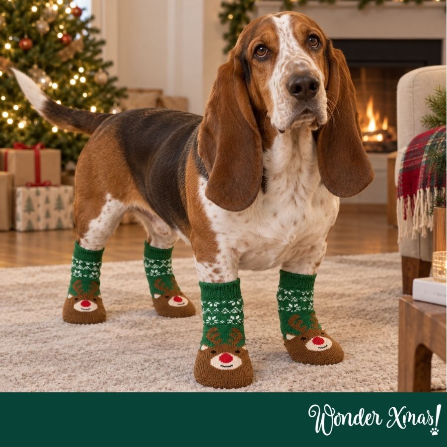 Wonder Christmas Calcetines Reno para perros, , large Imagen numero 2