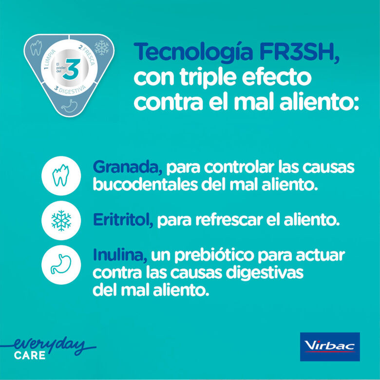 Virbac Snacks Dentales Veggiedent Fresh para perros de raza mediana thumbnail