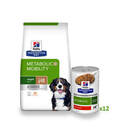 Hill's Prescription Diet Metabolic + Mobility Pack Pienso y Latas para perros