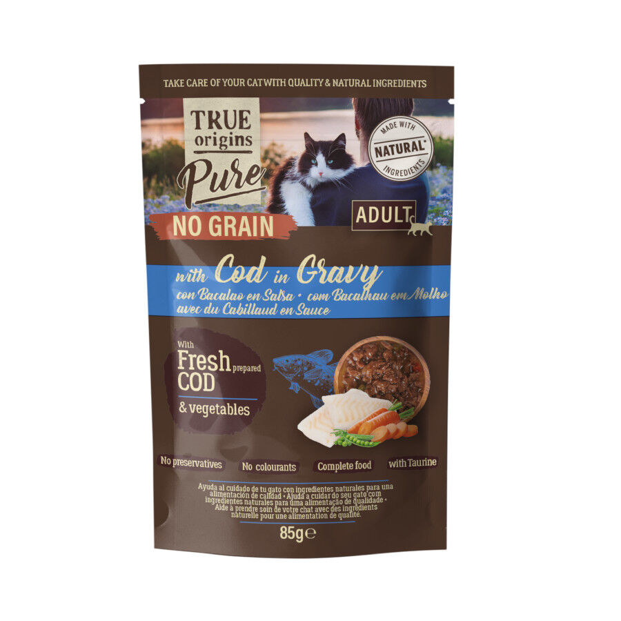 85 g True Origins Pure No Grain Sobre con Bacalao para gatos, , large Imagen numero 1