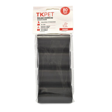 Tk-Pet bolsas higiénicas negras para perros - Pack 4 rollos de 20 uds.