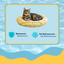 Summer Vibes Cama Redonda Refrescante Amarilla para gatos, , large indicador imagen numero 5