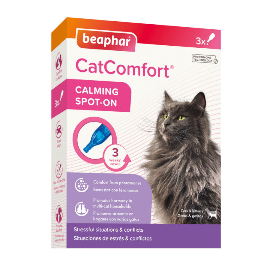 Beaphar CatComfort Calming Spot-On pipetas relajantes para gatos, , large Imagen numero 1