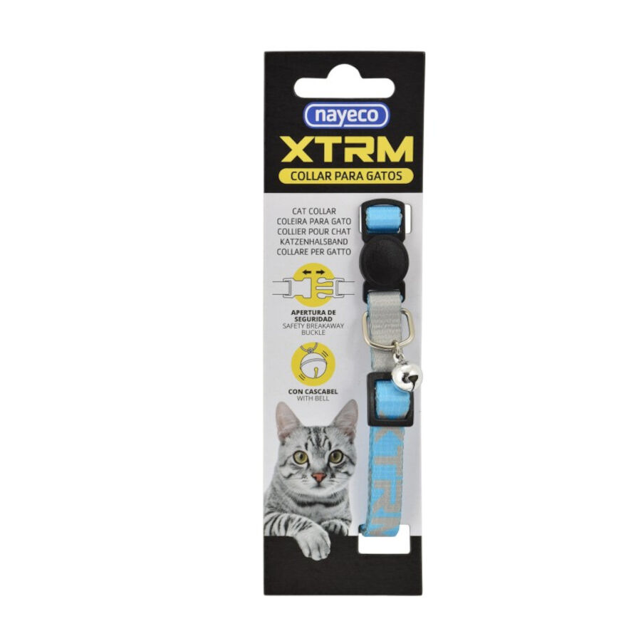 Nayeco X-Trm Neon Flash Azul collar para gatos thumbnail