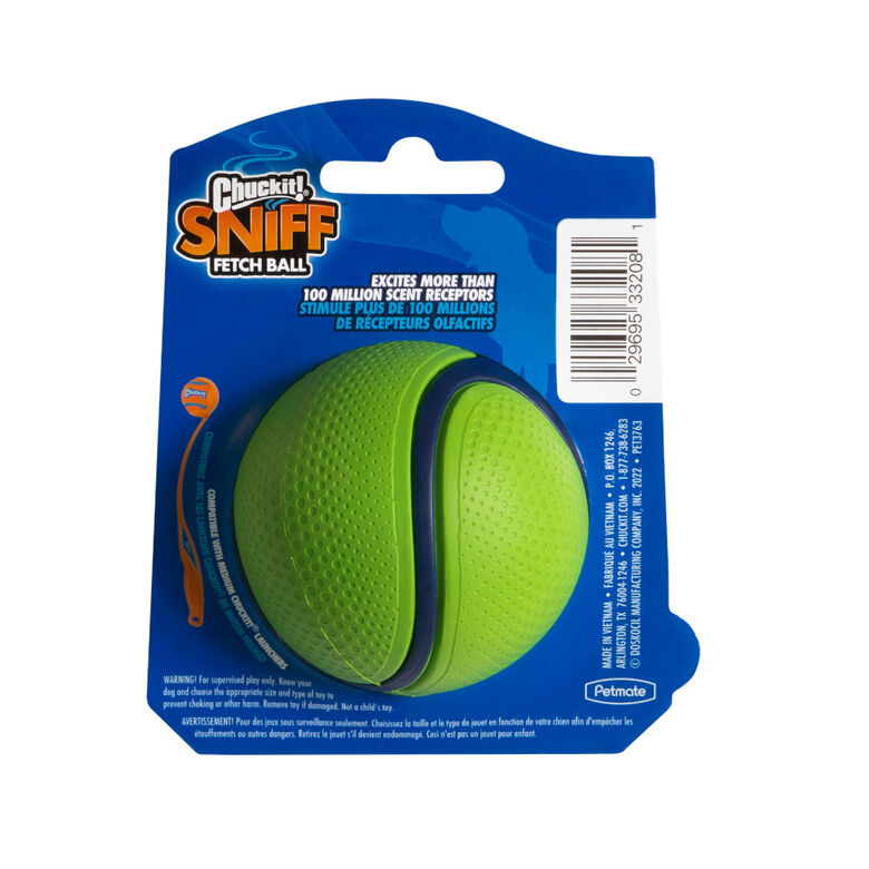 Chuckit! Sniff Fetch Pelota Con Sabor a Cacahuete para perros thumbnail