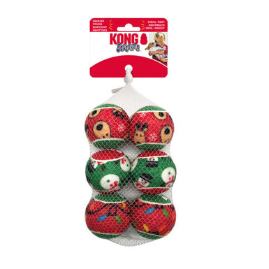Kong Holiday SqueakAir Pelotas Navideñas para perros