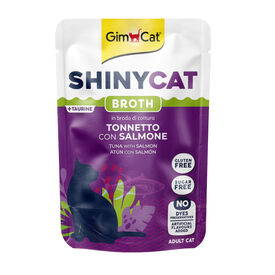 GimCat at&uacute;n y salm&oacute;n en caldo sobre para gatos
