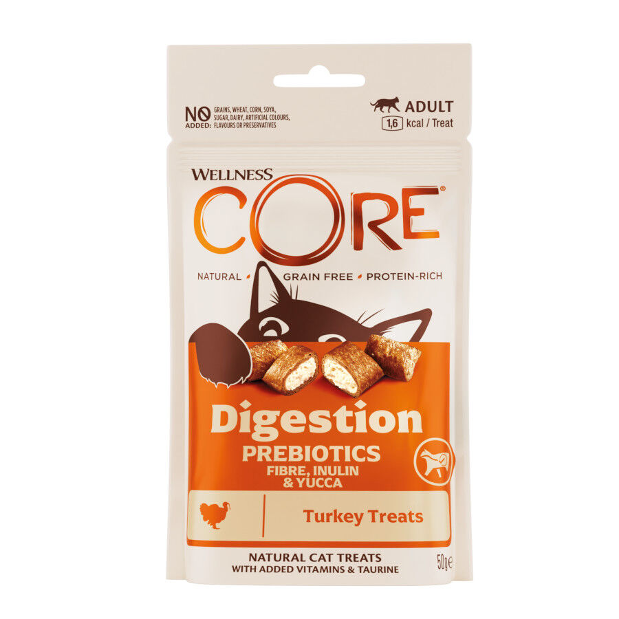 50 g Wellness Core Snacks digestivos pavo para gatos, , large Imagen numero 1