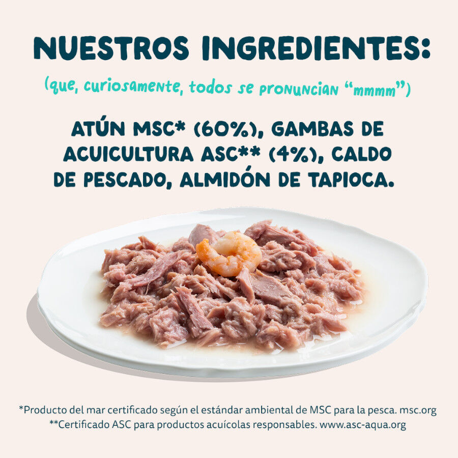 70 g Edgard & Cooper Filetes de At&uacute;n y Gambas lata para gatos, , large Imagen numero 7