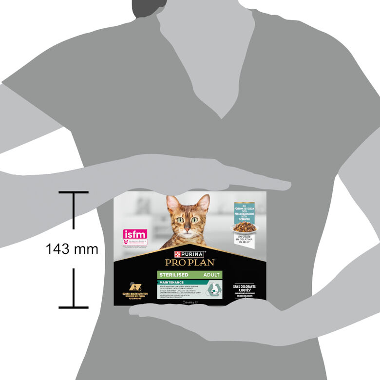 Pro Plan Adult Sterilised Pescado Sobre en Gelatina para gatos thumbnail
