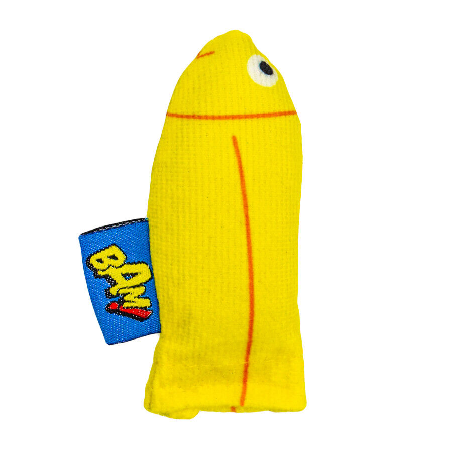 BAM! Peluche peces con catnip Azul y Amarillo para gatos, , large Imagen numero 3