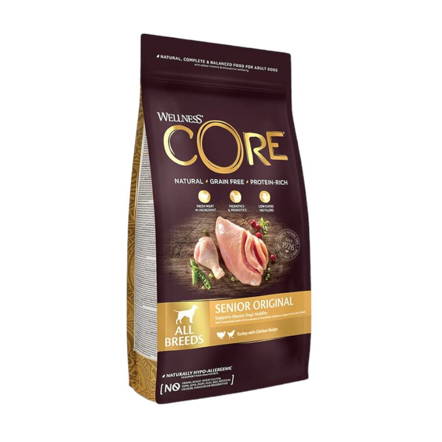 10 kg Wellness Core Senior Pollo y Pavo pienso para perros, , large Imagen numero 1