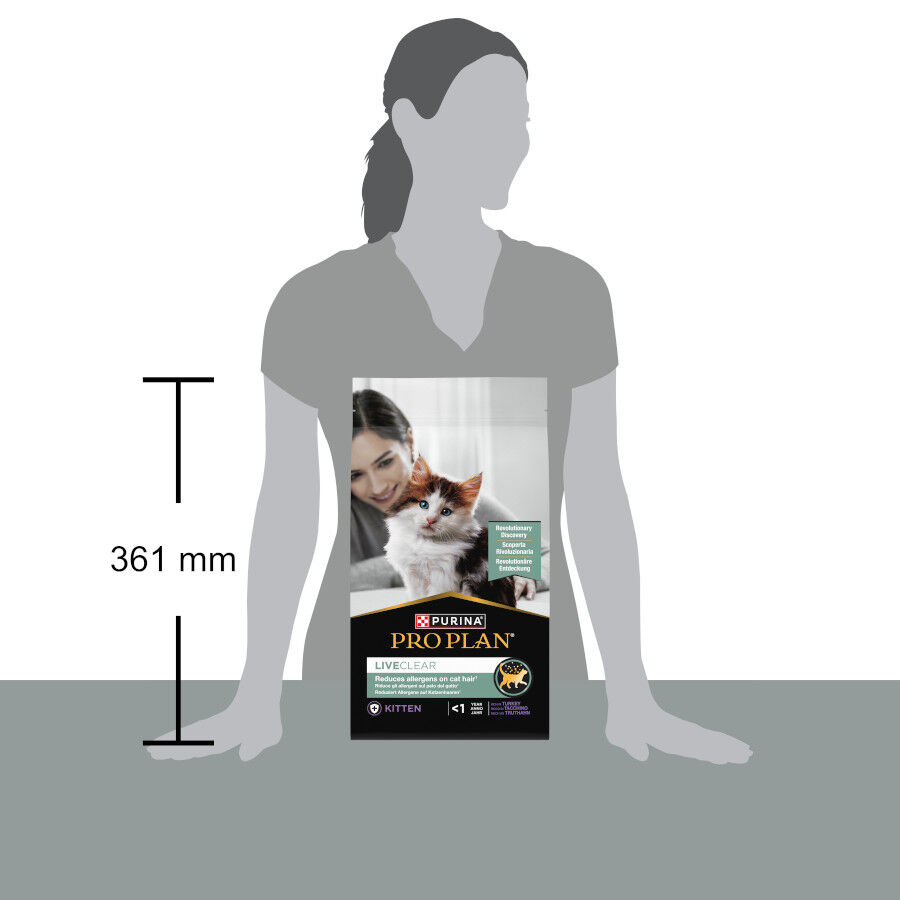 Pro Plan Live Clear Kitten menos de 1 año Pavo pienso para gatitos thumbnail
